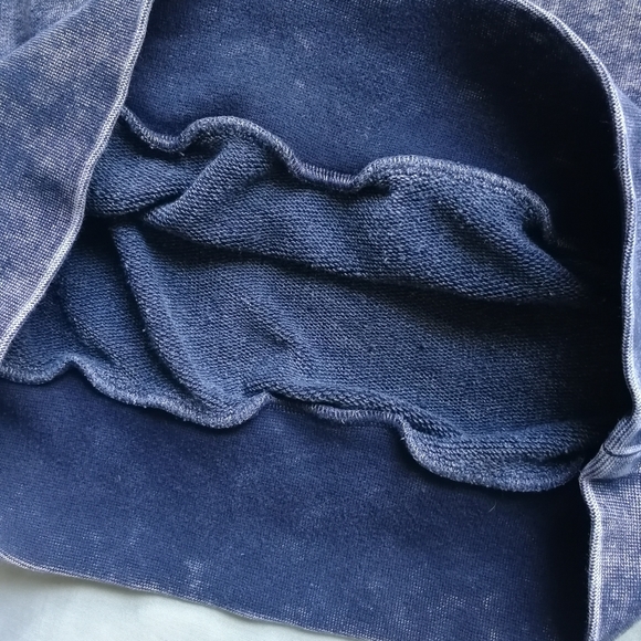 OlD - TNA Perkins Light Sweater Pale Violet Black Acid wash Crop Dolman Medium - Picture 7 of 10